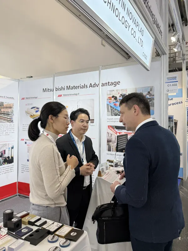 NOVAPLAS Showcases at SEMICON Europa 2025, Engaging with Global Partners Together with Mitsubishi MCAM6